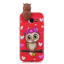 Anymob Samsung Case Red Owl Soft Silicone 3D Unicorn Panda Phone Cover Protectio - £21.49 GBP