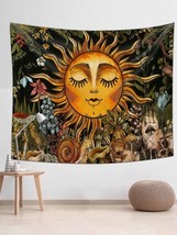 Wicca Themed Sun Wall Tapestry - £14.43 GBP