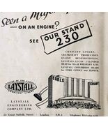 1954 Laystall Parts Earls Court Import Advertisement Autocar Automobilia... - $456.12 MXN