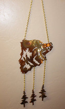 Bear in the Woods Wind Chime - Copper - Size Varies Read Description - £26.55 GBP