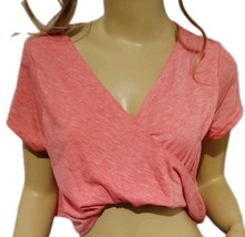 New Dressfo  Super Cute Peachy Pink Short Sleeve Crop Top L/XL (See Meas... - $162.35 MXN