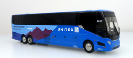 New! Prevost H-345 Coach Bus Landline-United Airlines 1/87 Scale Iconic ... - $49.45
