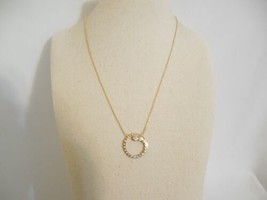 GIANI BERNINI 18k Gold/Sterling Silver Swirled Circle Pendant Necklace F234 $110 - $30.23