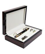 New Executive class Cufflink Case &amp; Ring Storage Organizer Men&#39;s Jewelry... - £39.84 GBP
