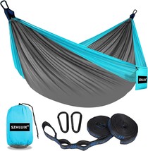 Szhlux Camping Hammock Double And Single Portable Hammocks With 2 Tree, Camping. - £28.81 GBP