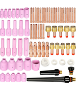 67Pcs TIG Gas Lens Back Cap Collet Body Assorted Size Kit Alumina Nozzle... - $2,059.05 MXN
