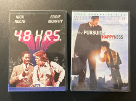 48 HRS. (WS) + The Pursuit of Happyness (FS)  DVD Lot Movies - $12.95