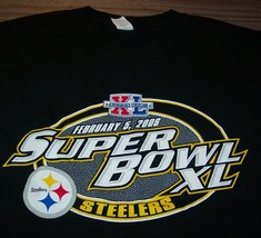 PITTSBURGH STEELERS SUPERBOWL XL 2006 NFL FOOTBALL T-Shirt MEDIUM - $16.34