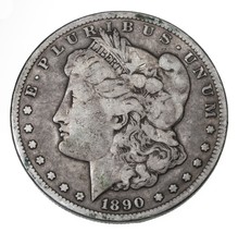 1890-CC Argent Morgan Dollar En Très Bon + VG+ État, Fort Détail - $181.78