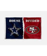 House Divided Flag - Cowboys vs 49ers Flag 3x5ft - $34.19 CAD