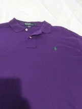 Polo Ralph Lauren Mens Polo Shirt Size Large Purple Short Sleeve  - $10.39