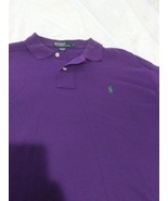 Polo Ralph Lauren Mens Polo Shirt Size Large Purple Short Sleeve  - $10.39