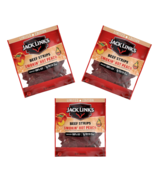 3x Jack Links Beef Strips SMOKIN HOT PEACH Spicy Jerky 2.85 oz Exp. 11/24 - £19.01 GBP