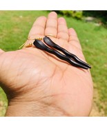 Ebony Wood Long Shoulder Duster Linear Handmade Snake Earrings 85 mm len... - £10.52 GBP