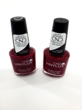 2X CND Vinylux Weekly Nail Polish 197 Rouge Rite New - £7.82 GBP