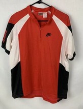 Vintage Nike Cycling Jersey Shirt Grey Tag Men’s Large Cotton 80s 90s - £31.96 GBP