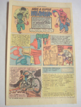1977 Color Ad Hulk and Spider-Man Costumes, Ghost Rider Stunt Cycle, Stamp Set - £6.28 GBP