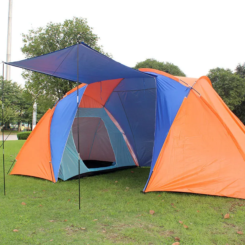 3-4 People, Two-Bedroom, One-Bedroom, Double-Layer Waterproof Camping Tent, - £113.36 GBP