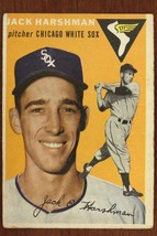 Vintage 1954 Baseball Card TOPPS #173 JACK HARSHMAN Pitcher Chicago Whit... - $9.84