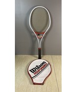 Vintage Wilson Performer L4 4 1/2&quot; Grip Racquet Racket with Case Cover  - £18.34 GBP