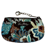 Vera Bradley Clip Zip ID Zipper Pouch Coin Purse Key Case Java Blue - $23.25 CAD