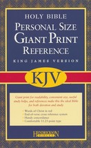 KJV Personal Size Giant Print Reference Bible, Bonded Leather - £19.98 GBP