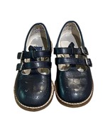 Amilio Blue Leather T-Strap Mary Jane Shoe Toddler Size 6.5 EE 5393 - £12.70 GBP