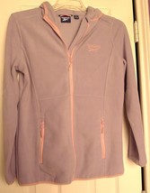 Reebok zip up hoodie light Gray pink trimming - Never  worn - Medium - $15.79