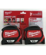 Milwaukee - 48-22-0325 - 25 ft. Magnetic Tape Measure - Pack of Two - £55.00 GBP