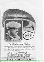 1924 Merton-Air The Air Cooled Cap 2 Vintage Print Ads - $2.50