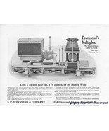 1922 Townsend&#39;s Multiplex 12&#39; Mower Vintage Print Ad - £1.98 GBP