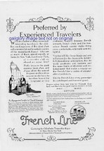 1923 French Line, Great White Fleet 2 Vintage Print Ads - £2.00 GBP