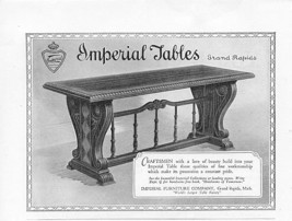 1925 Imperial Table Grand Rapids 3 Vintage Print Ads - £2.78 GBP
