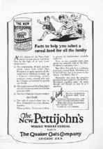 1925 Quaker Oats Pettijohn&#39;s Cereal 2 Vintage Print Ads - £1.97 GBP