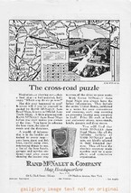 1925 Rand McNally &amp; Co Maps 2 Vintage Print Ads - £1.95 GBP