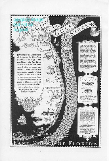 1926 Florida East Coast 2 Vintage Hotel Print Ads - $3.50