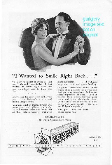1926 Colgate & Forhan's Tooth Paste 2 Vintage Print Ads - $2.50