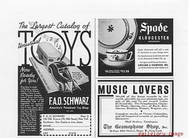 1937 F.A.O. Schwarz Toy Shop Vintage Magazine Ad - £1.95 GBP