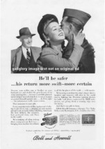 1944 Bell &amp; Howell Camera 2 Vintage Wartime Print Ads - $3.50