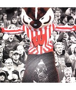 Wisconsin Badgers University Shape Cut 8x11 Inch  Wood Frame Canvas With... - £10.08 GBP