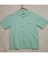 Jack Marlin Hawaiian Mens Size XL Blue Button Up Rayon Short Sleeve Casual - £14.03 GBP