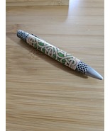 Refillable Twist Pen, Celtic Scrollwork, Basswood, Antique Pewter, Light... - $84.99