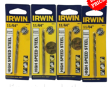 Irwin General Purpose High Speed Steel 11/64&quot;  Drill Bit #60511 Pack of 4 - £13.62 GBP