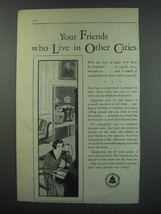 1930 Bell Telephone Ad - Your friends who live in other cities - $18.49