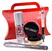 MicaBeauty 2x Mineral Powder Foundation MF7 +Perfecting Primer+Duo Pencil+Brush - £91.71 GBP