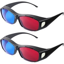 2 Pieces 3D Movie Game Glasses 3D Red Blue Glasses 3D Style Glasses For ... - £11.72 GBP