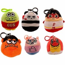 Squishmallows Kellytoy Ryan&#39;s World 3.5&quot; Plush Clip On Toy Set of 6 ASST - £20.34 GBP