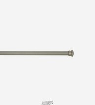 Style Selections  28-in to 84-in Brushed Nickel Steel Double Curtain Rod - £15.04 GBP