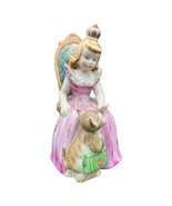 Vintage Shafford Bisque Porcelain Figurine Princess with Cat 7.5&quot; - £38.70 GBP