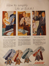 1947 Esquire Art Ad Advertisements Arrow Tantivy Shirts Gillette Mens Gift Sets - £5.26 GBP